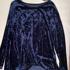 NWOT Blue Velvet top